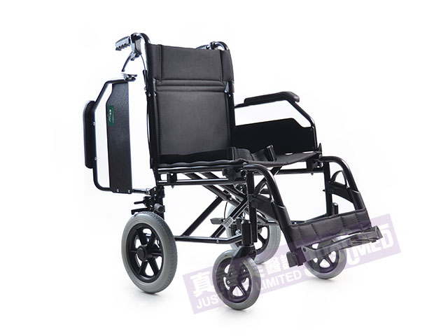 Able愛保 鋁合金助推式輪椅 (黑色) 