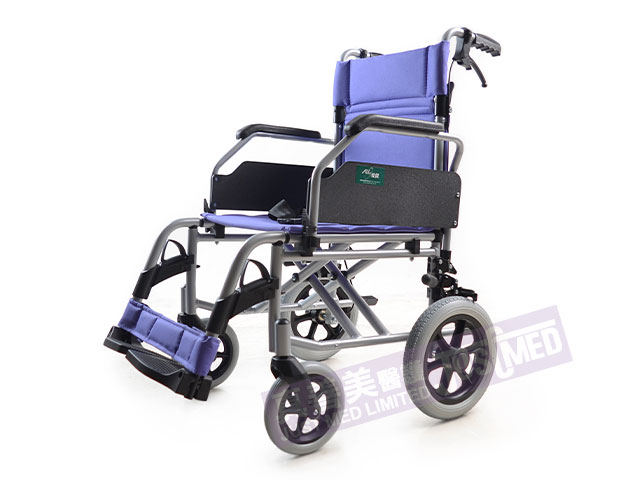 Able愛保 鋁合金助推式輪椅 (紫色) 